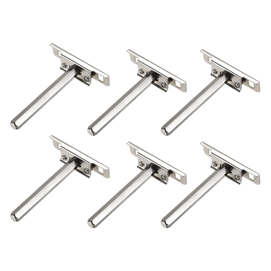 

uxcell Floating Shelf Invisible Support Bracket Hex Shank 91mm Wall Support Set 6 Pcs