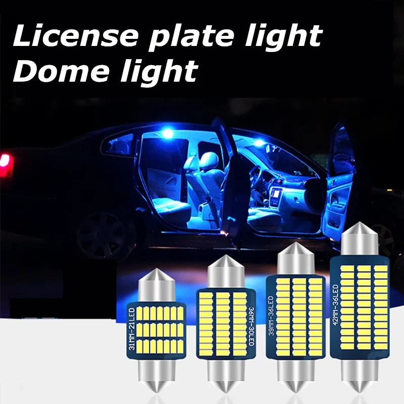 2 шт. C5W светодиодный CANBUS гирлянда 36 мм 4014 SMD чтения Doom лампы для Audi A4 B6 B8 A3 Q7 TT 8n BMW E90