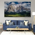 Альпы доломиты, итальянские горы, большой природный пейзаж, украшение для гостиной, домашнее настенное искусство, Декор, холщовые постеры