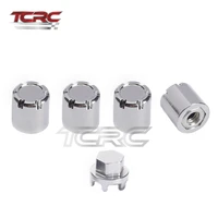 tcrc 4pcs aluminium m4 nut wheel rim center cap for 110 rc crawler traxxas trx4 axial scx10 90046 tamiya