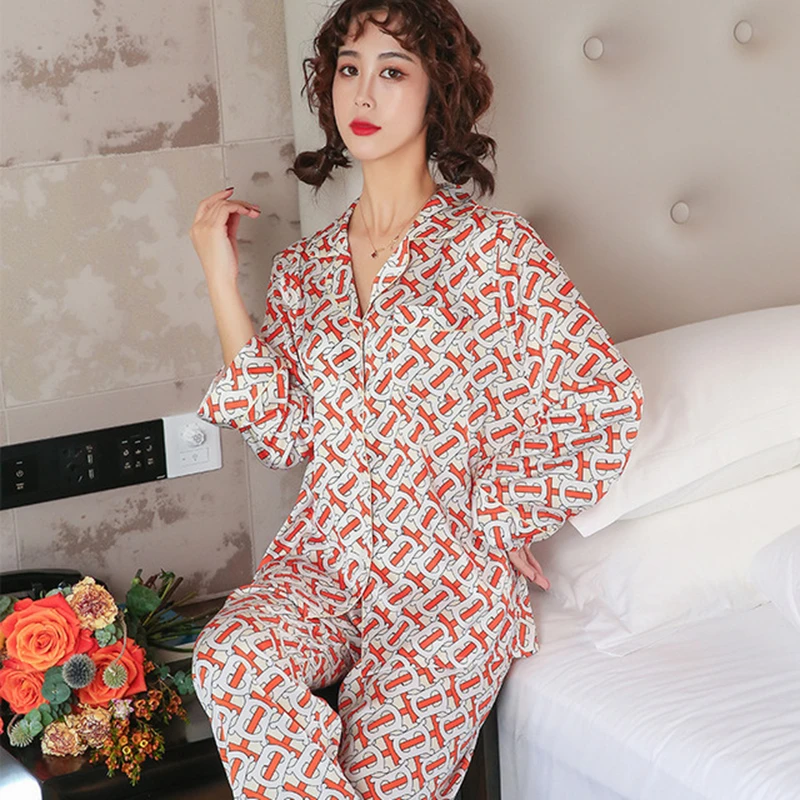 

Soft High Quality pijamas women Long sleeve cardigan Pajamas Pyjama Sleepwear Nightwear Outer wear Loungewear Homewear