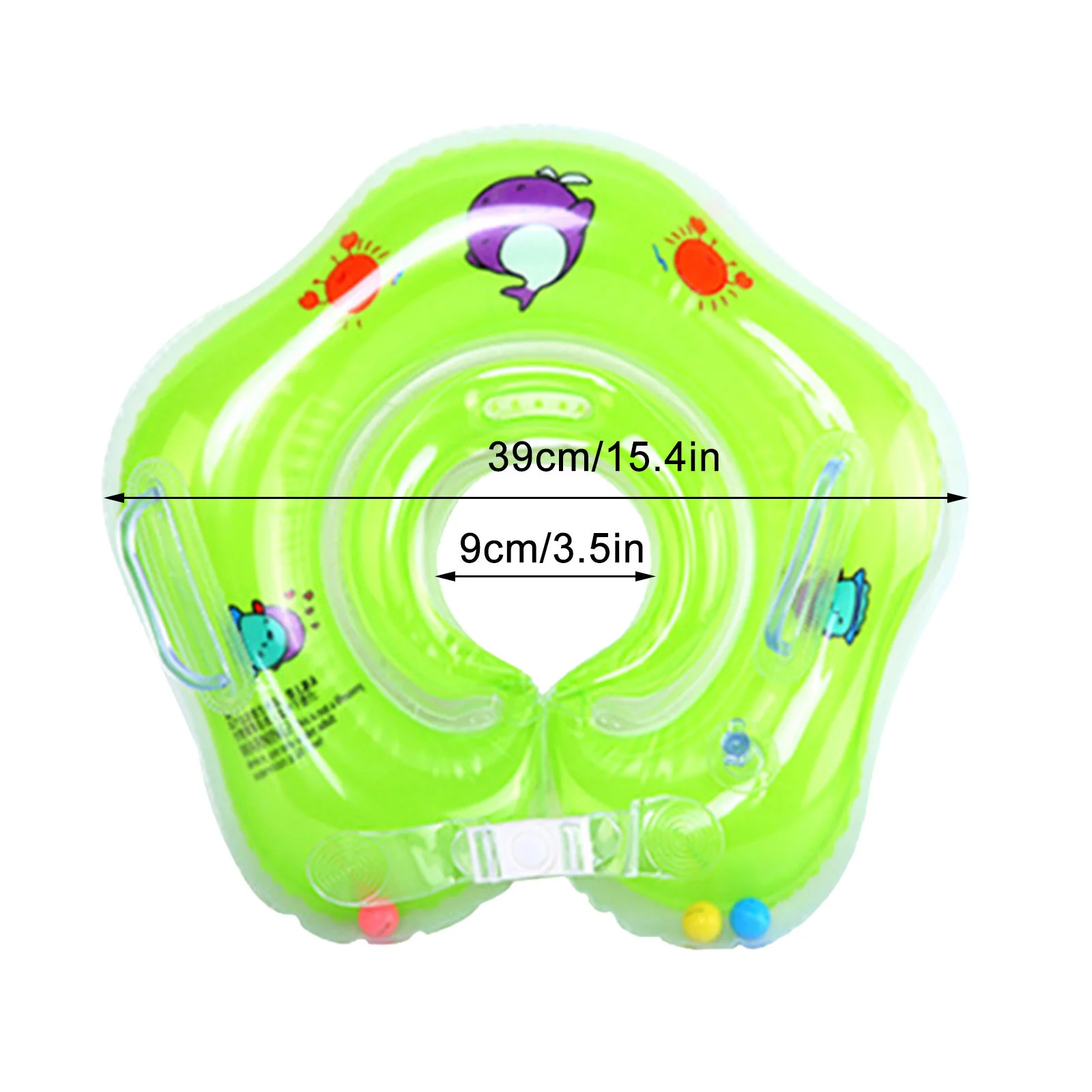 

Dolphin Swimming Pool Accessory Baby Neck Ring Tube Safety Infant Float Circle For Bathing Baby Inflatable Swimming Pool Infant