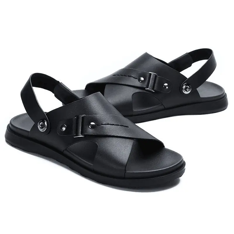 

Men's New Summer Men's Open-toed Sandals Fashion Trend Beach Shoes Slippers Sandals Mens Sandals Leather Sandals