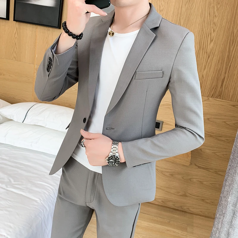 

Mens Wedding Suits Men Slim Fit Suit 2 Piece Men's Business Groom Suits Formal Man Suit Wedding New Fashion Clothes For Men