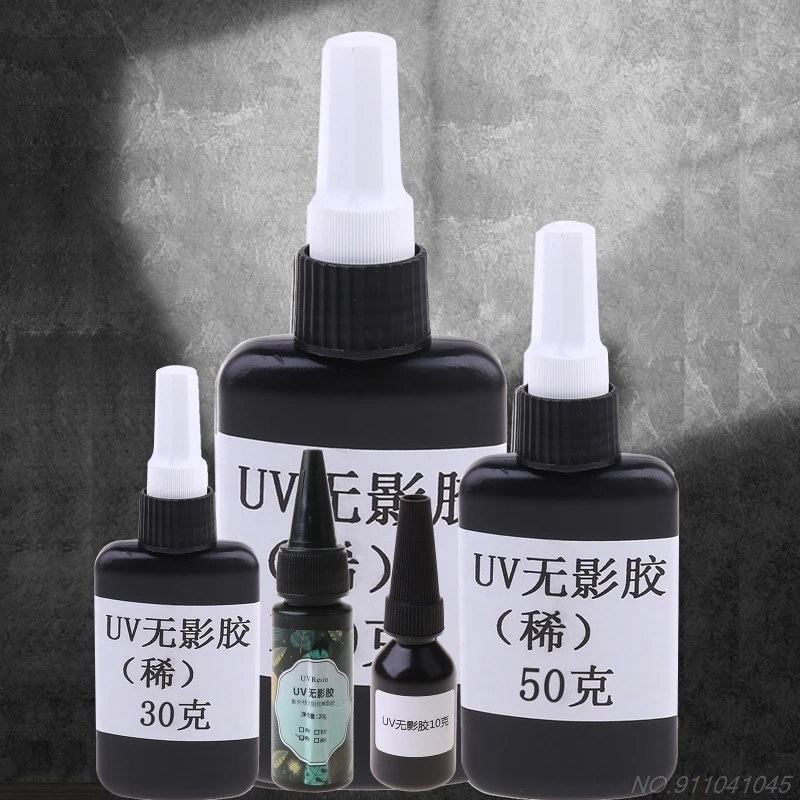 Hard Clear UV Resin Glue Crystal Clear Ultraviolet Curing UV Glue Solar Cure Sunlight Activated UV Resin N23 20 Dropshipping