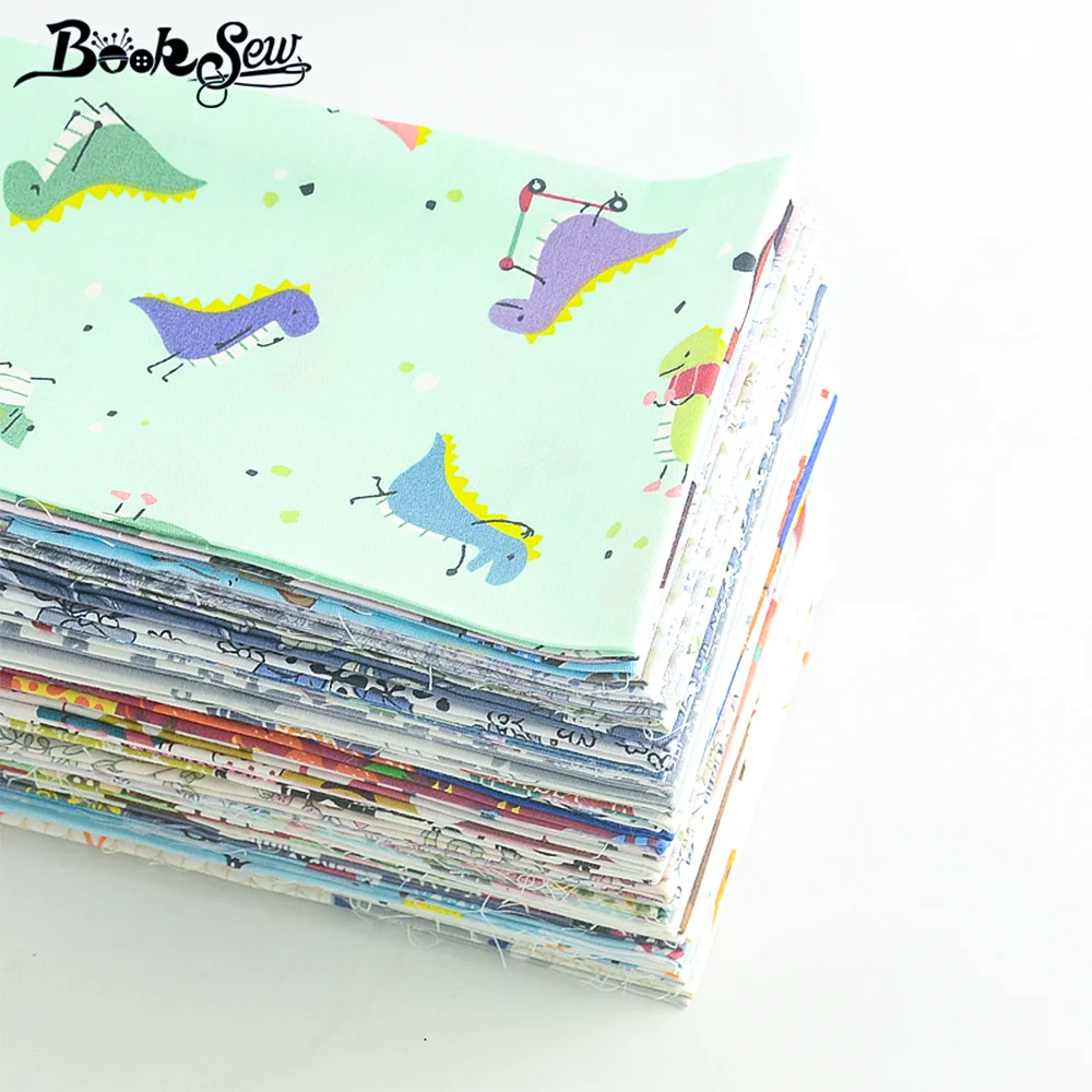 Booksew 40x50 см 100% хлопок ткань Telas Tissu мультфильм животных цветок серии Анкара подушки