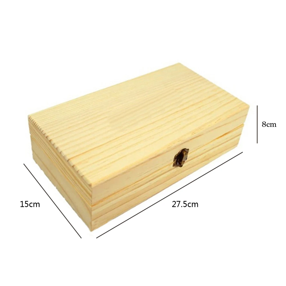 

Portable Solid Wood Essential Oil Storage Box Classic Detachable Wooden Essential Oil Organizer 24 Grids