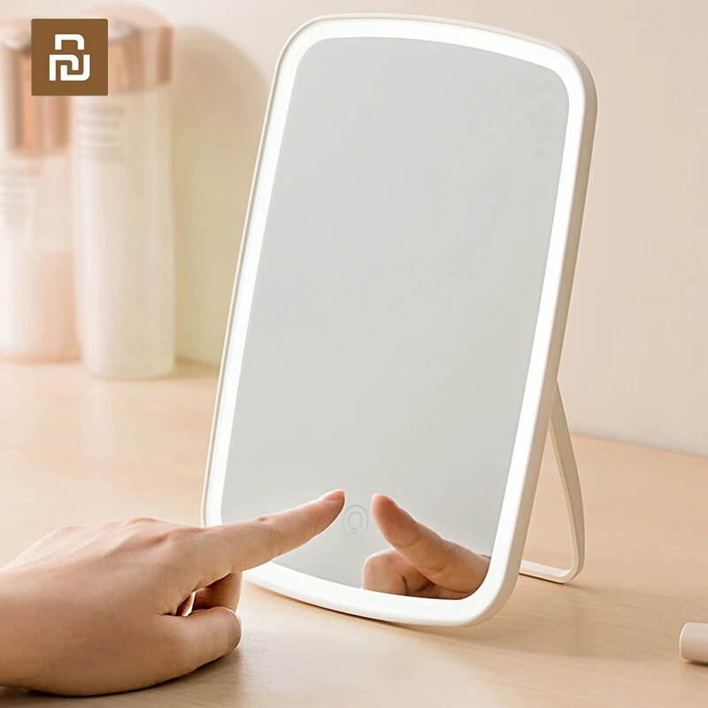 

Hot Led Light Mirror Jordan judy Intelligent Makeup Mirrors Portable Rechargeable Desktop Touch-Screen Mirror