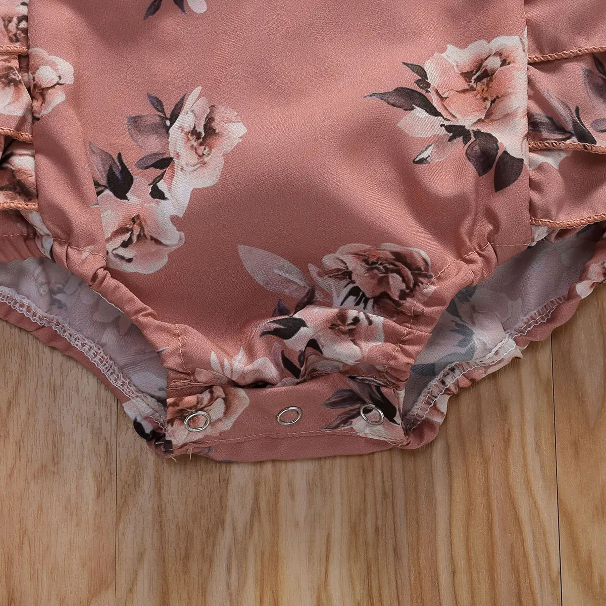Ropa de verano para beb&eacute;, pelele Floral para reci&eacute;n nacido, monos sin mangas con volantes y diadema-2