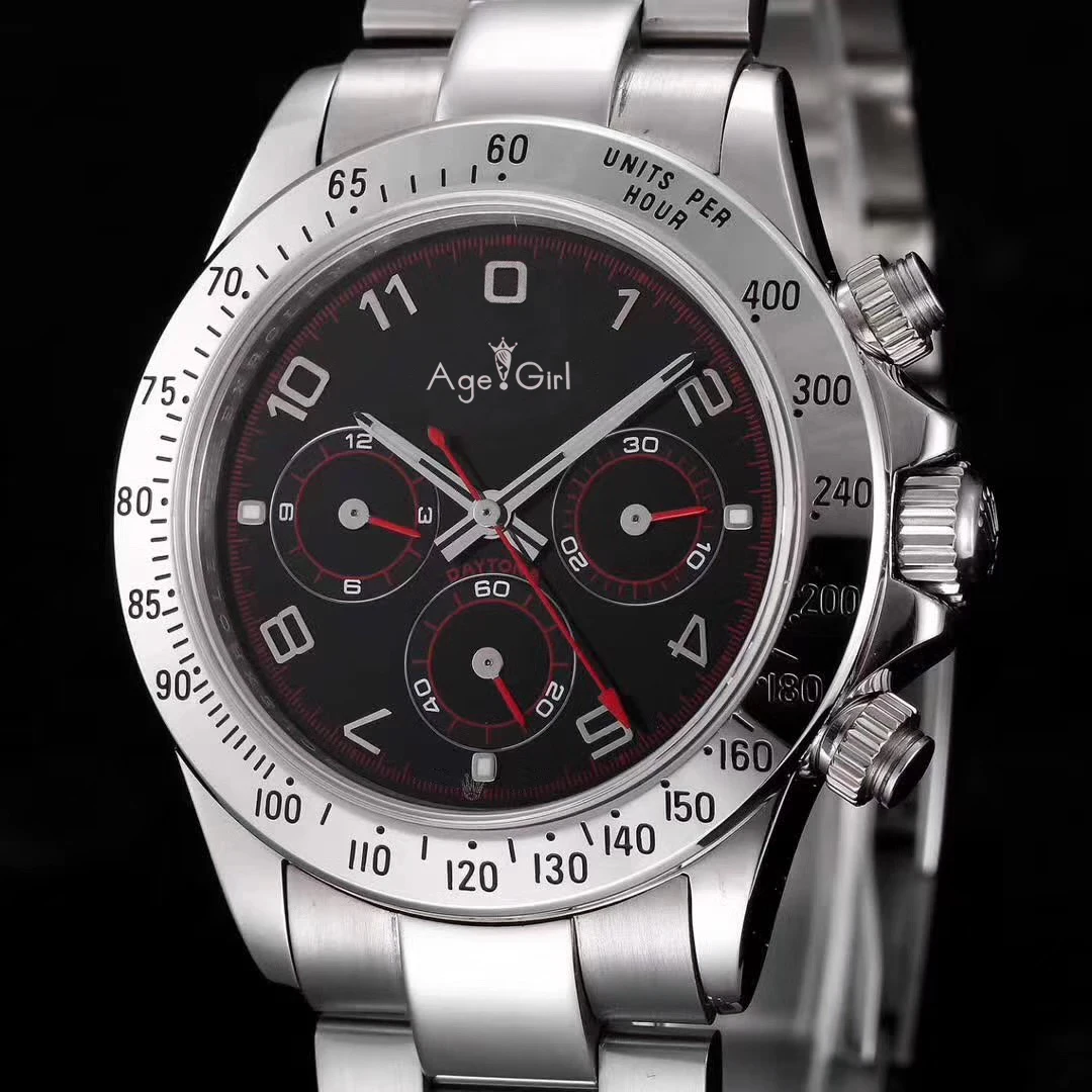 

Мужские часы автоматические механические часы из нержавеющей стали черные белые синие золотые серебряные