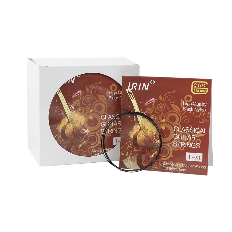 

High Quality 100Pcs/Set Classical Guitar Strings Nylon Silver-Plated Copper Wound