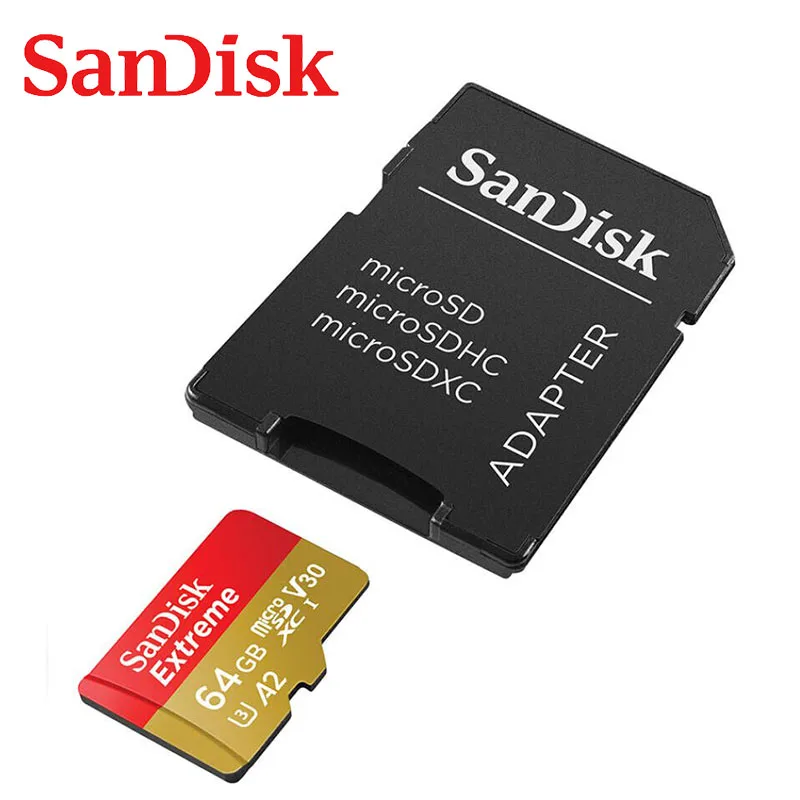 Карта памяти Sandisk Extreme Ultra Micro SD карта TF U1 U3 V30 4K 32 ГБ 64 128 256 400 гб | Компьютеры и офис
