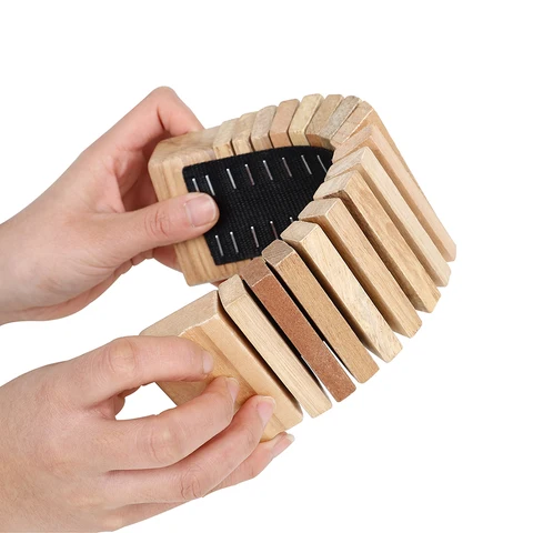 Orff instrumentos musicais castanholas de madeira clapper shaker percussão dente sonda de madeira crianças brinquedos educativos iniciante allegro