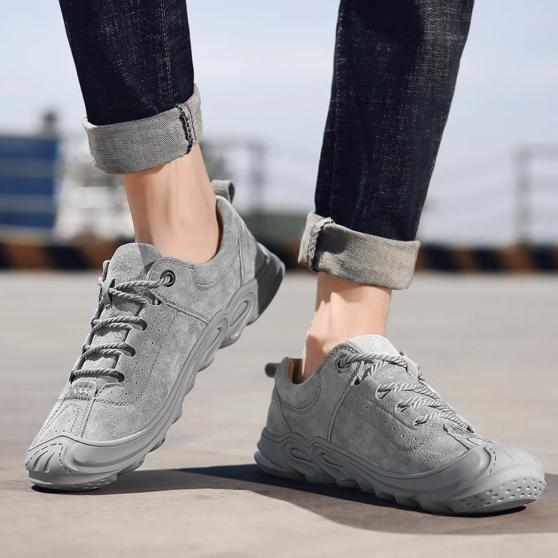 Fashion Men Sneakers for Casual Shoes genuine leather Breathable Lace up Mens cow Leather chaussure homme |