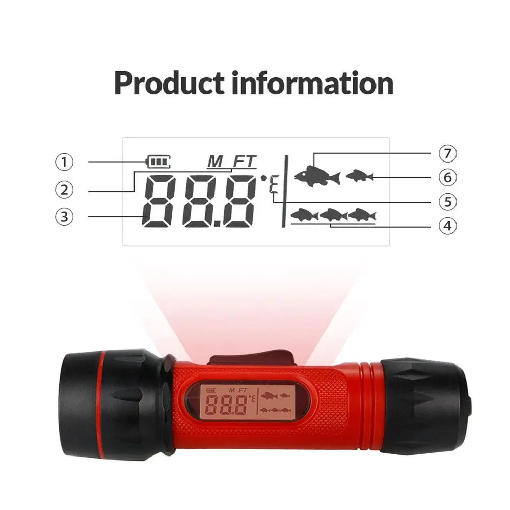 Гидролокатор рыболокатор для ледовой рыбалки эхолот с цифровой ручкой