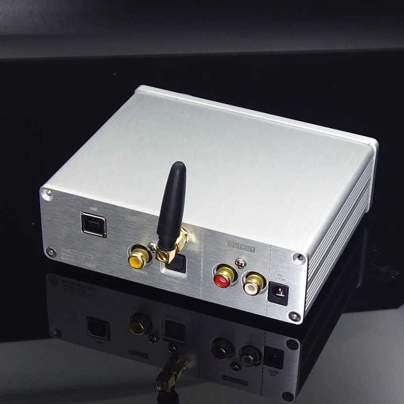 Двухъядерный AK4493 DSD USB оптический коаксиальный bluetooth 5 0 аудио декодер с OLED
