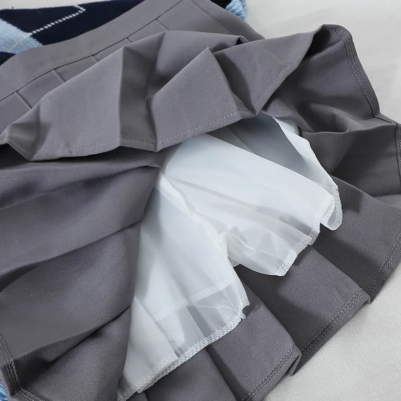 Женские комплекты из трех предметов рубашки в стиле преппи ретро свитера и