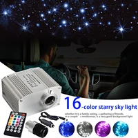 car roof star lights dc12v 10w rgb led fiber optic light rf remote control 2m 0 75mm 150300pcs optical fiber lighting