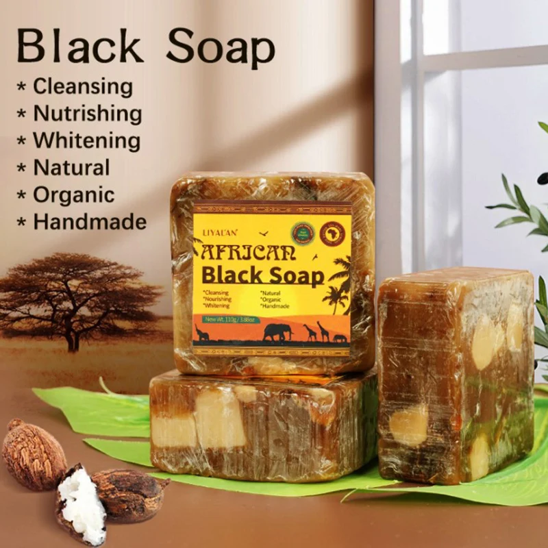 

Африканское черное мыло Magic Anti Rebelles, увлажняющее масло ши, натуральное мыло для тела, лечение акне, уход за кожей