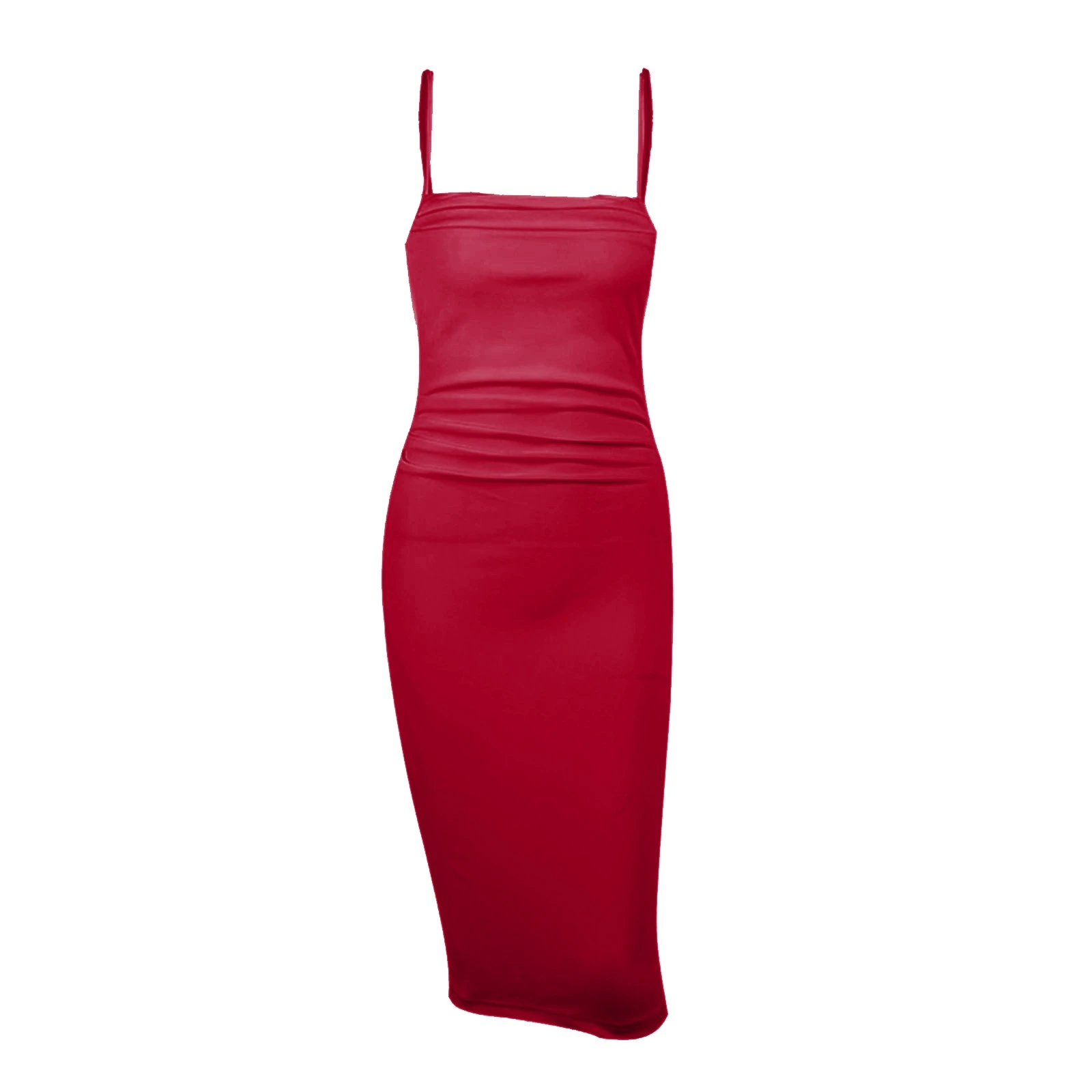 

Women Long Camisole Dress Adults Ladies Slim Slip Sexy Sleeveless Solid Color Spaghetti Strap One-pieceParty Dress Skirt Sexy