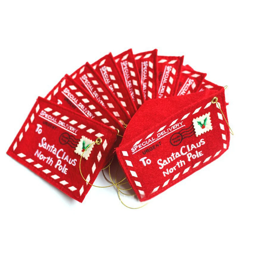 Рождественский конверт с надписью для Санта Клауса Подарочная сумка конфет