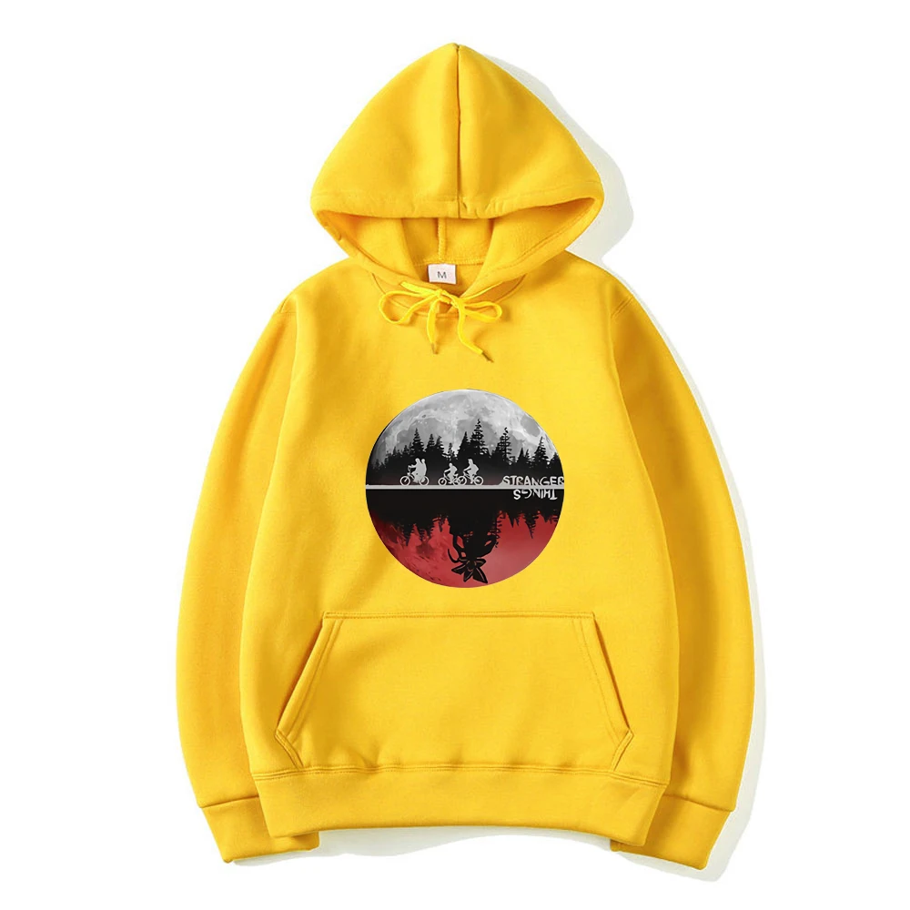 

2020 New Stranger Things Hooded Mens Hoodies and Sweatshirts Oversized for Autumn with Hip Hop Winter Hoodies Men Brand Hoodie