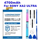 Аккумулятор LOSONCOER для Sony Xperia XA2 Ultra G3421, G3412, XA1 Plus, Двойная Батарея H4213, 4700 мАч, LIP1653ERPC