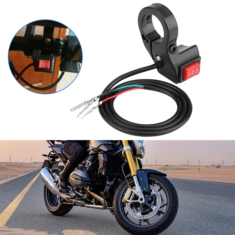 

Motorcycle Handlebar Switches 3 Speed Module Switch Scooter Electric Bike E-bike Speed Shift Switch For 22mm Diameter Headlebar