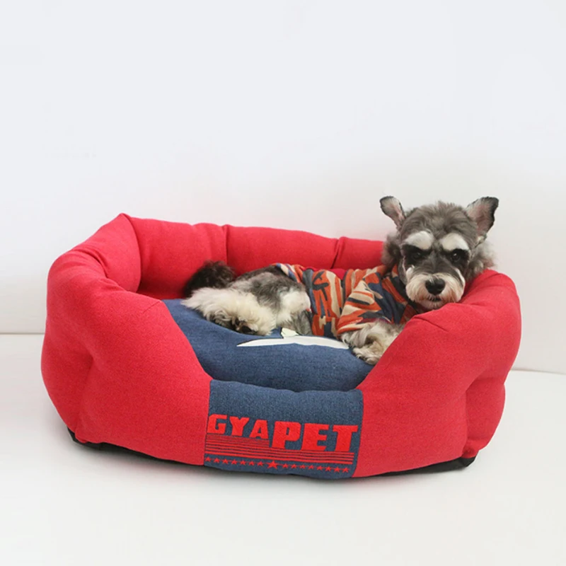 BDTHOOO 100% Cotton Pet nest Teddy dog small and medium sized four seasons universal bed | Дом и сад