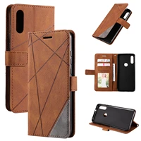 Wallet Flip Leather Phone Case For Bag Xiaomi Redmi Note Pro 10S 10X K40 K20 Pro Rhombus Stripe Book Cover Lite D21G