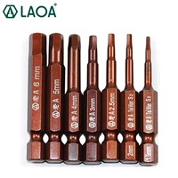 laoa 1pcs hex screwdriver bits electric screwdriver bits h1 5 h2 0 h2 5 h3 0 h4 0 h5 0 h6 0