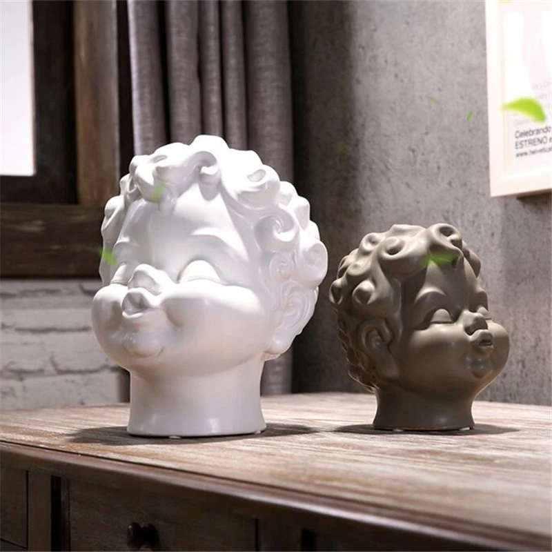 

Nordic wind Living room decoration home decoration accessories birthday gift creative vase water culture liquid kiss angel