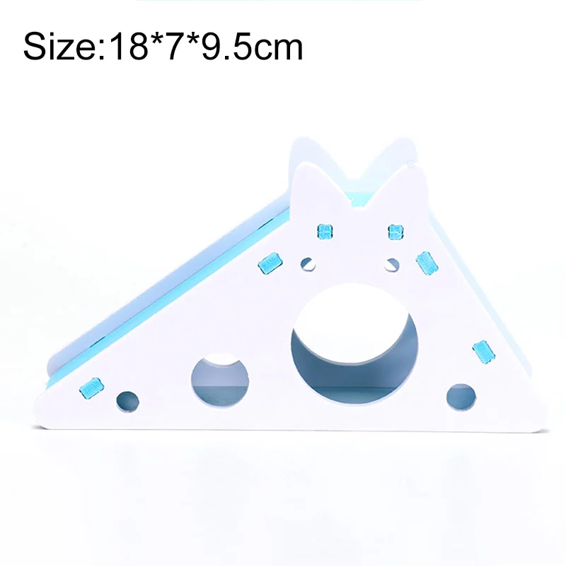 

Hamster Hideout Cute Hamster Exercise Toy Wooden Hamster House with Ladder Slide for Guinea Pig Hamster Accessories Hamster Cage