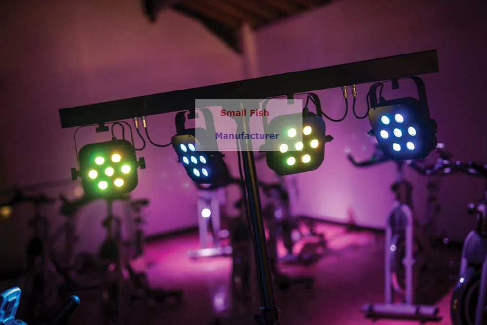 Плоские наборы высокого качества 7X40W RGBW 4 в 1 светодиодный сценический прожектор с