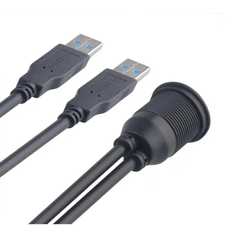 LBSC 2 порта двойной USB 3 0 удлинитель AUX смывное крепление для автомобиля
