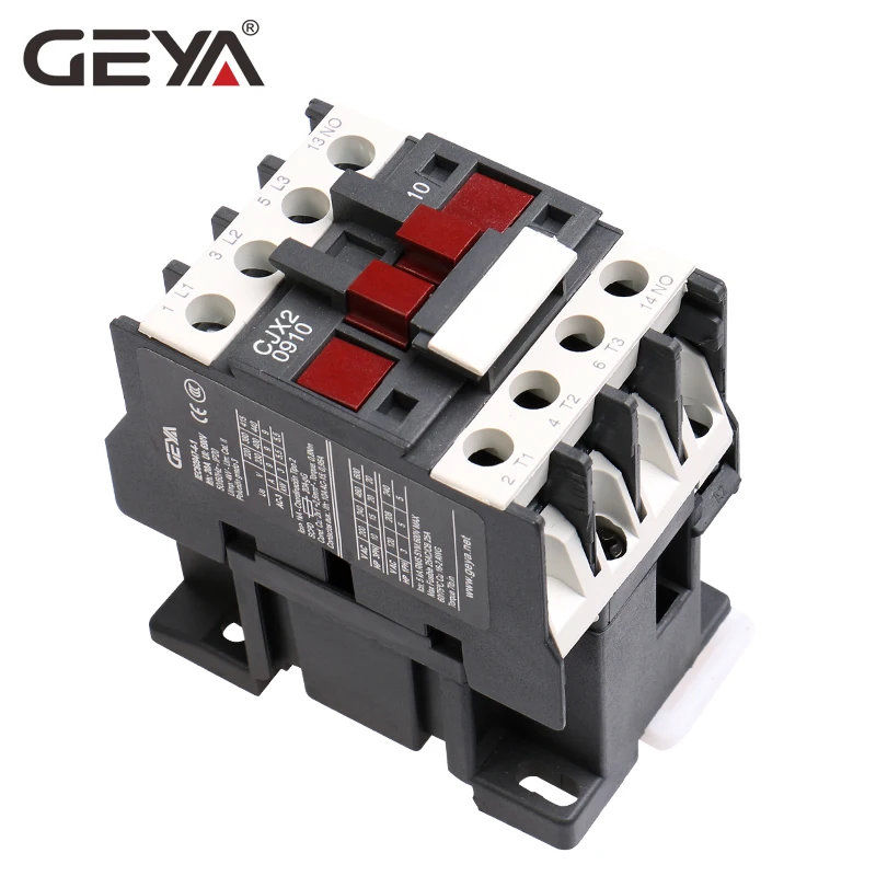 GEYA CJX2 контактор переменного тока 9A 12A 18A промышленный катушки Напряжение 380V 220V