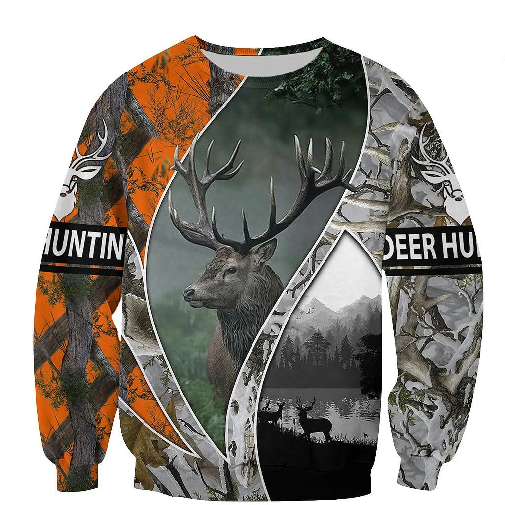 

Deer Hunting 3D All Over Printed Sweatshirt Unisex Hip Hop Pullover Casual Harajuku Streetwear L312