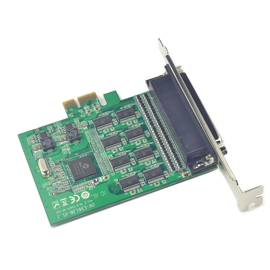 Высококачественная 8-портовая плата RS232 PCI Express последовательная PCIE на DB9