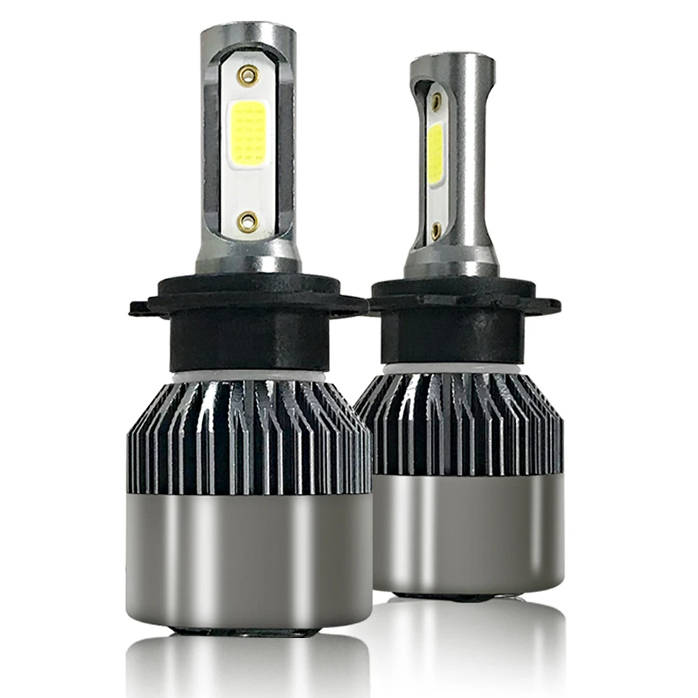

2PCS Car Headlight H7 Led Automotivo Lampada LED H4 H11 9005 HB3 9006 HB4 H3 H1 Headlamp Light Bulbs 72W 8000Lm 6000K White