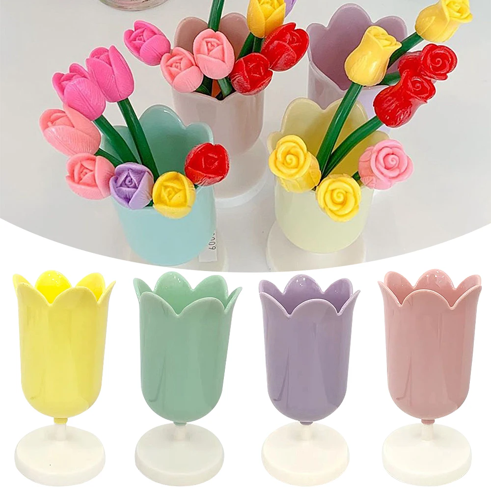 

Petal Shape Pen Holder Student Desktop Decoration Makeup Brush Organizer Holder Room Decor Stationery Storage Sundries Organizer