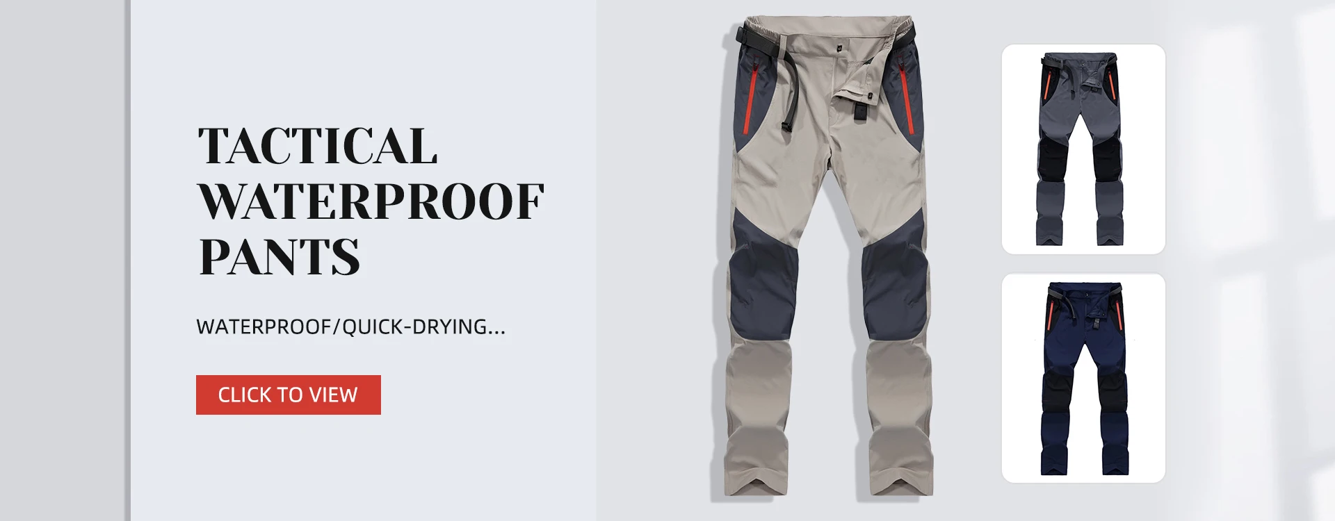 Tactical Waterproof Pants Men Cargo 