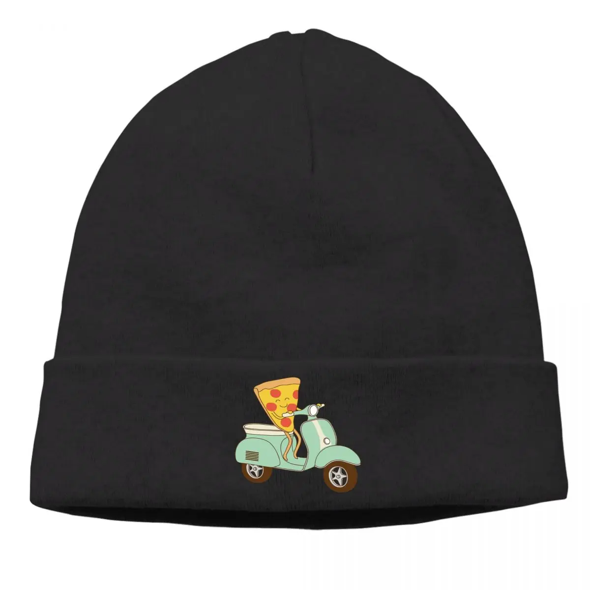 

Scooter Outdoor Sports Skullies Beanies Caps Pizza Delivery Knit Winter Warm Bonnet Hats Ski Cap