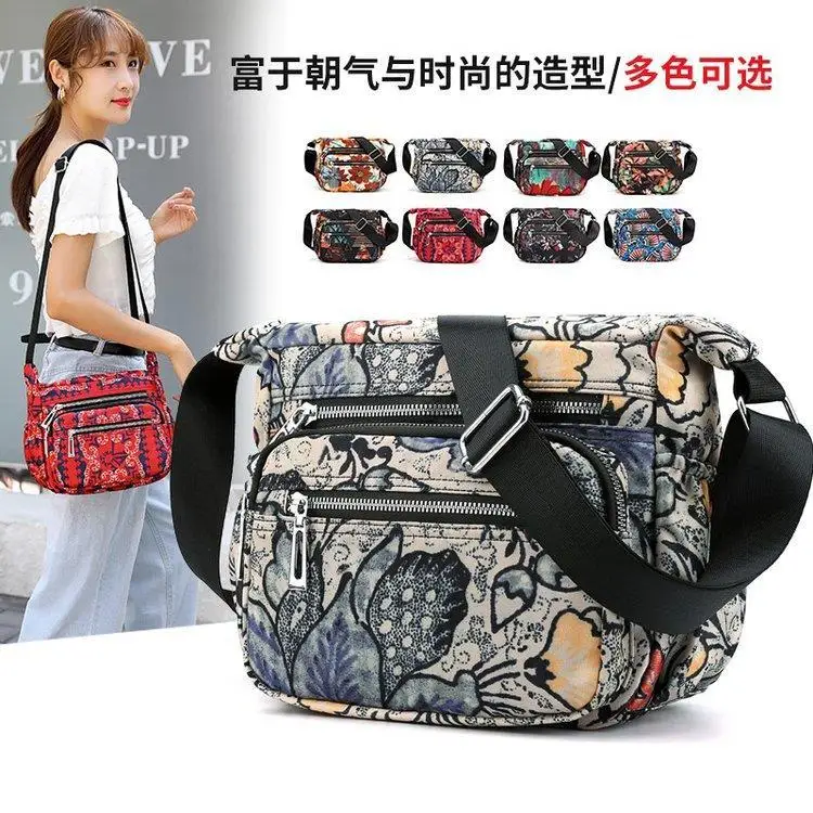

X105 Crossbody bag Nylon Oxford middle - aged woman bag small bag versatile large capacity single shoulder bag canvas bag