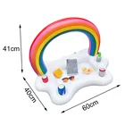 Надувной поплавок для бассейна, охладитель пива, напитков, стол, бар, поднос, плавательное кольцо, держатель для чашки для вечеринки, Пляжное ведро, аксессуары для летнего бассейна