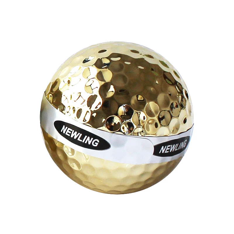 Упаковка 3 шт мячи для гольфа золотые цветные ленты открытие церемонии покрытием