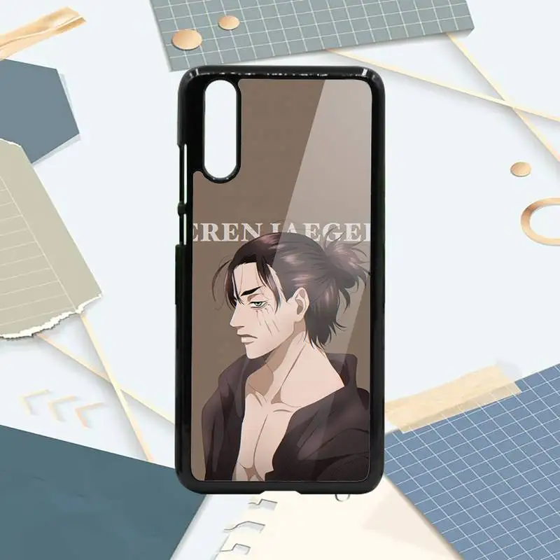 

Attack on Titan Eren jaeger anime Phone Case PC For Samsung galaxy S note 8 9 20 10 e lite2019 plus pro ultra