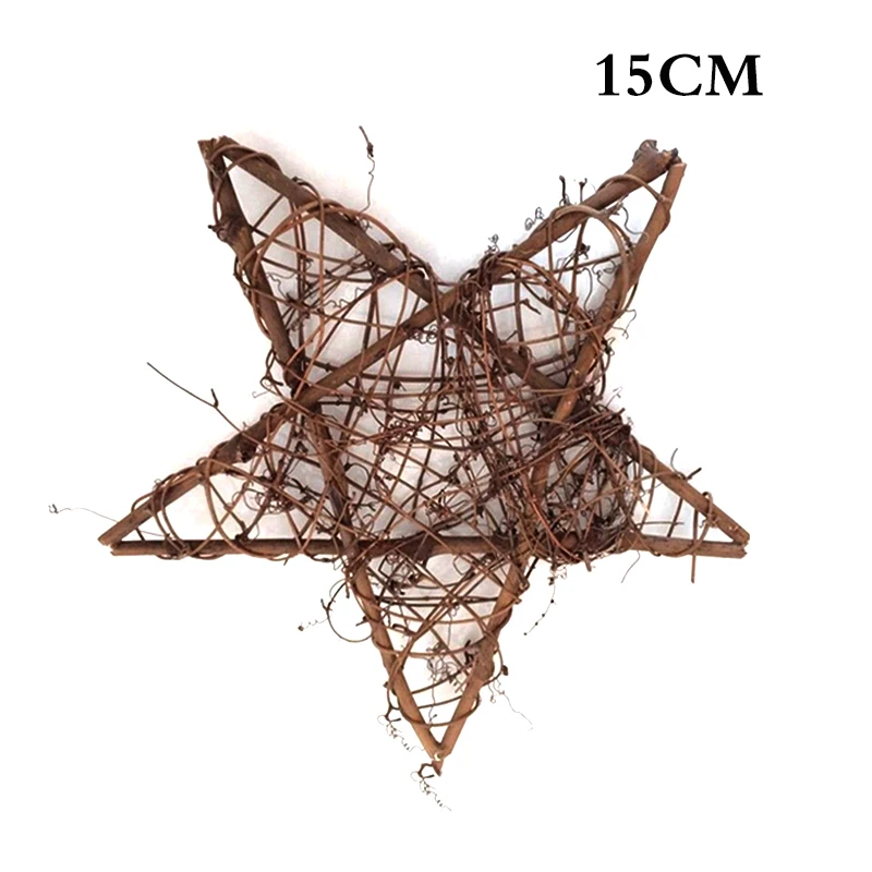15CM Star Sepak Takraw DIY Rattan Ball Christmas Birthday Party&Home Wedding Party Ornaments Decoration Supplies Kids Gifts - Цвет: 15CM