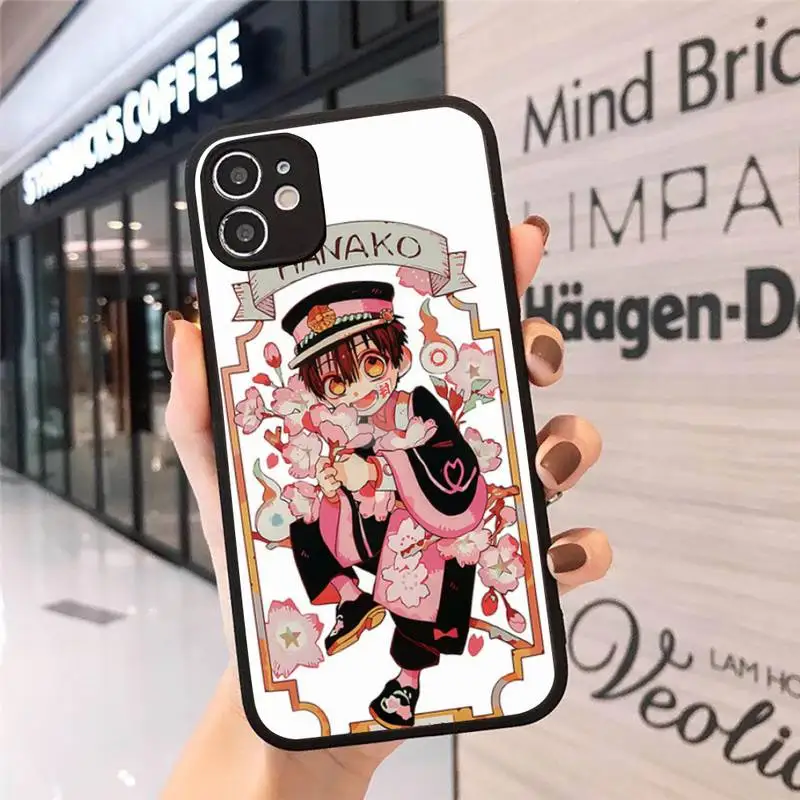

Anime Hanako kun cute sweet Phone Case Matte Transparent for iPhone 7 8 11 12 s mini pro X XS XR MAX Plus cover funda