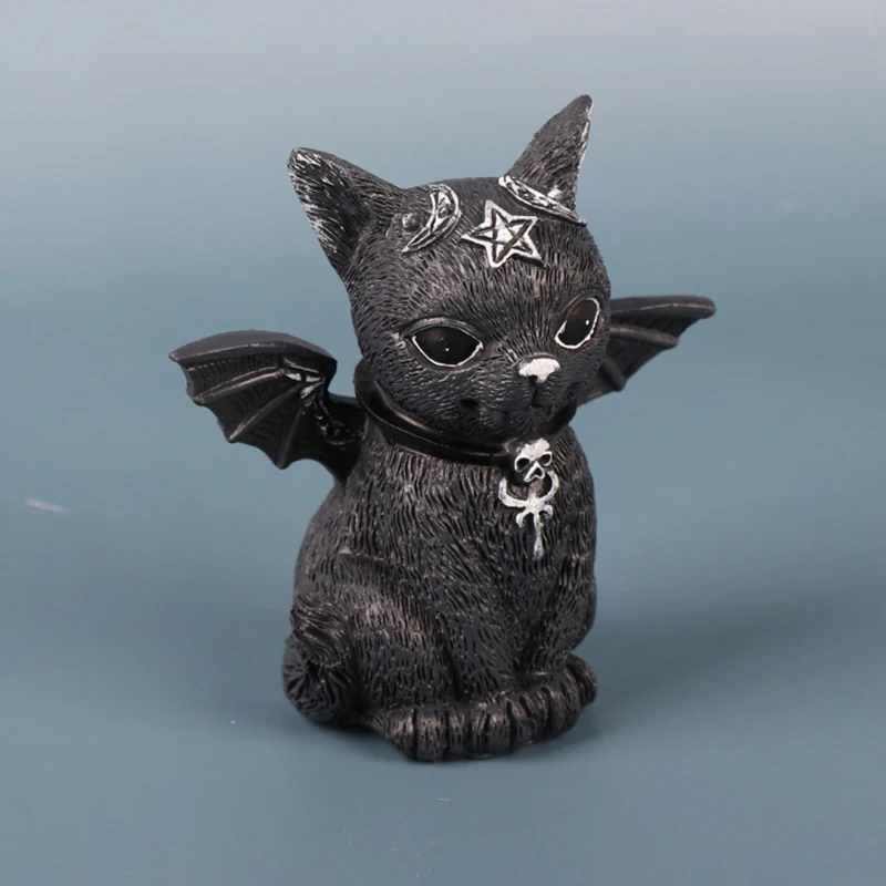 Kawaii волшебный кот аниме фигурка ПВХ игрушка милый страшный Дьявол Кошка куклы