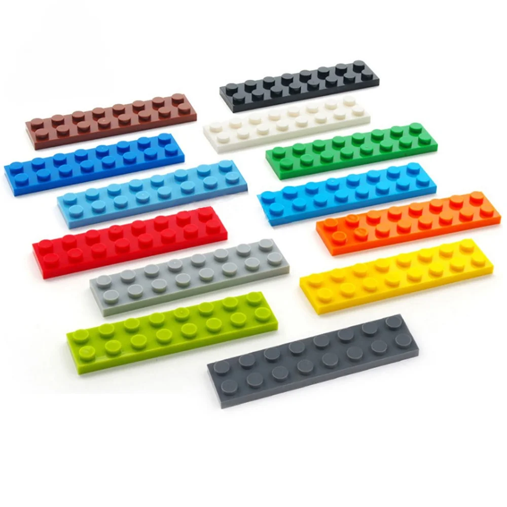 

20pcs MOC Brick Parts 3034 Plate 2 x 8 Compatible Building Block Particle DIY Assmble Kid Puzzle Brain Toy Birthday Gift